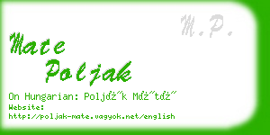 mate poljak business card